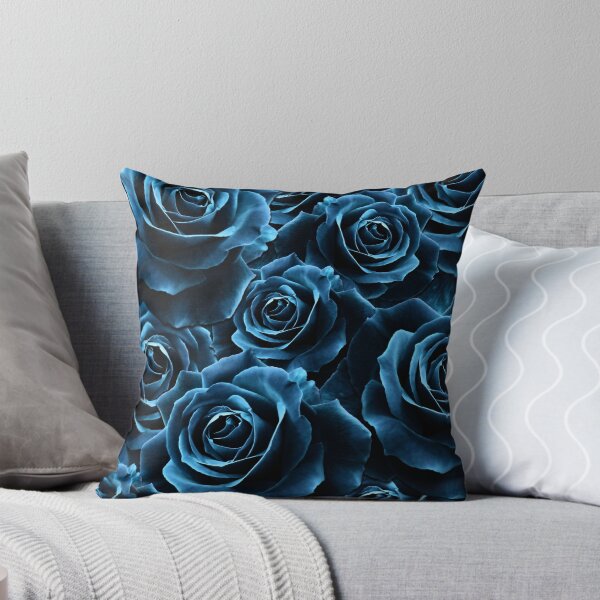 Aperçu de l'œuvre Roses en velours bleu créée et vendue par PoppyPod.