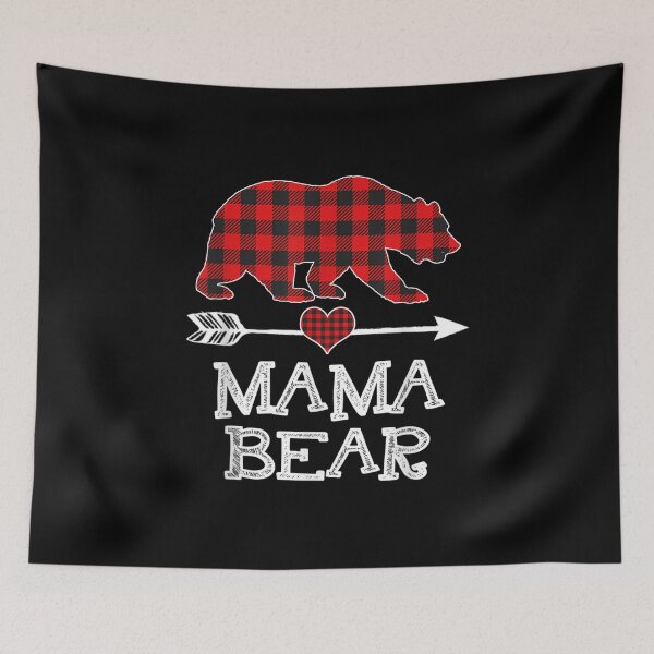 Item preview, Mama Bear Christmas Pajama Red Plaid Buffalo Family Gift  designed and sold by Emilypoissonnie.