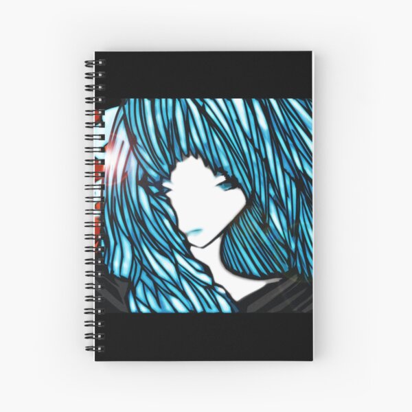 Blue Hair Fall Day Spiral Notebook