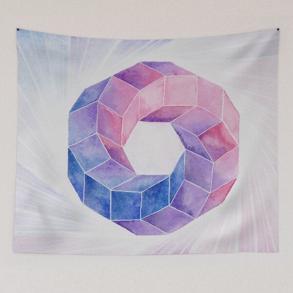 Item preview, Watercolor Impossible Polyhedron designed and sold by maruwatercolor.