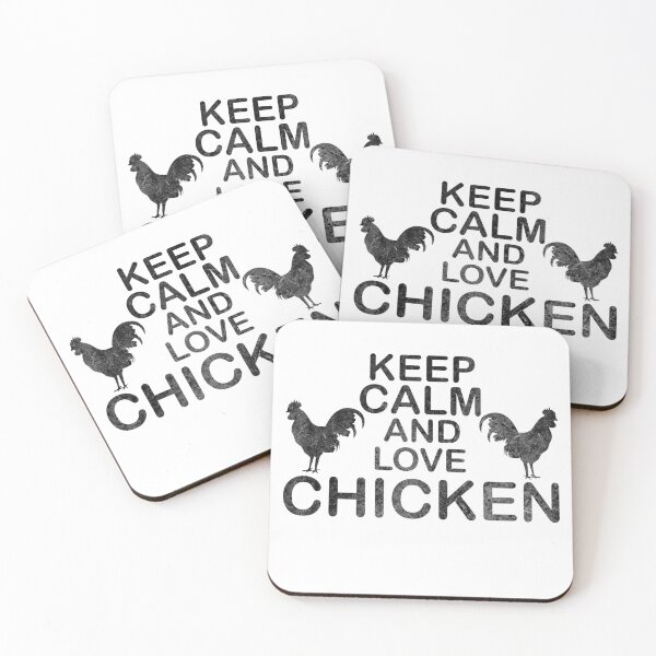 Item preview, Keep Calm And Love Chicken saying chicken chickens designed and sold by DerNerd.