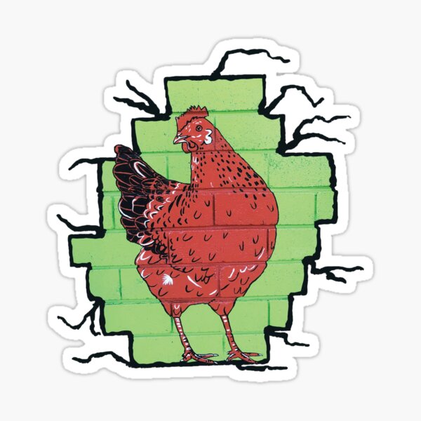 Chicken by Sally O'Neill Sticker