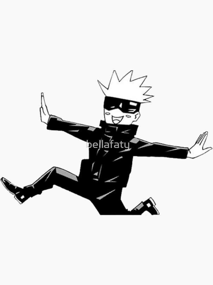 funny jujustu kaisen - gojo satoru anime black and white black friday sales by bellafaty