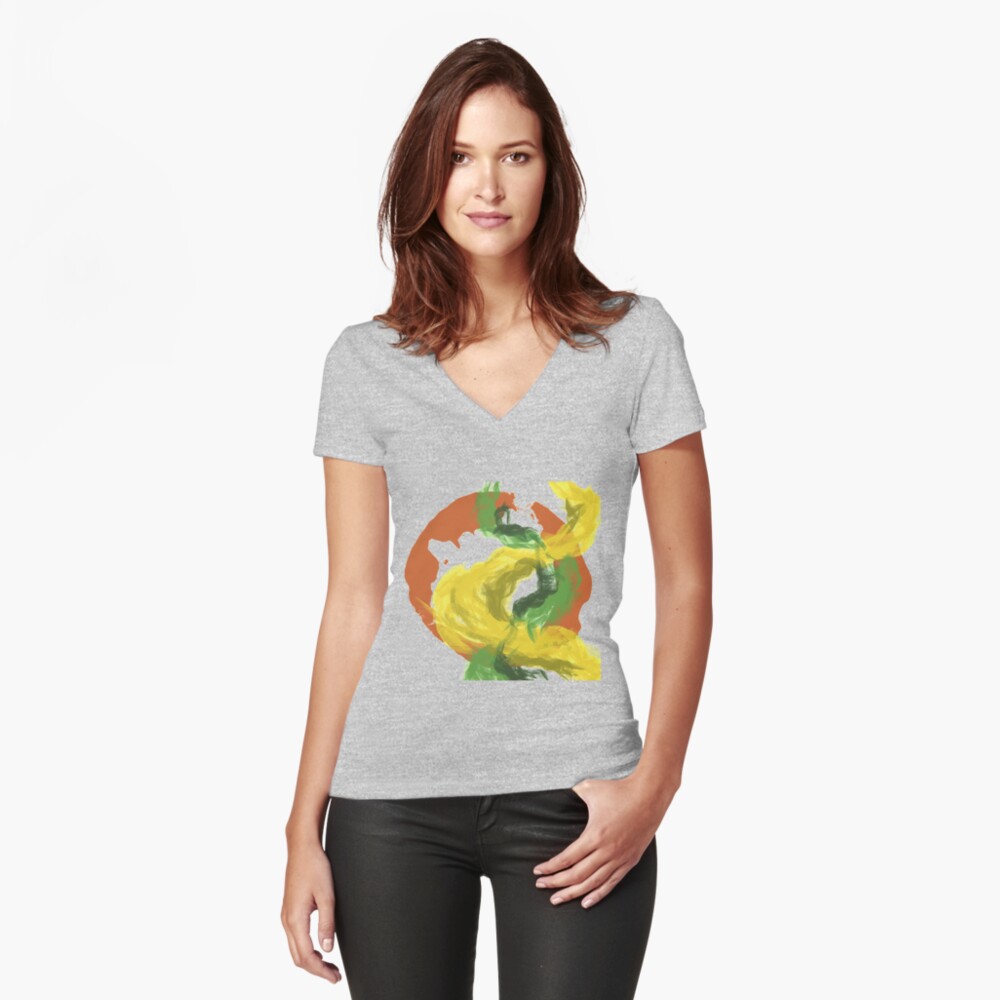 Item preview, Fitted V-Neck T-Shirt designed and sold by madday.
