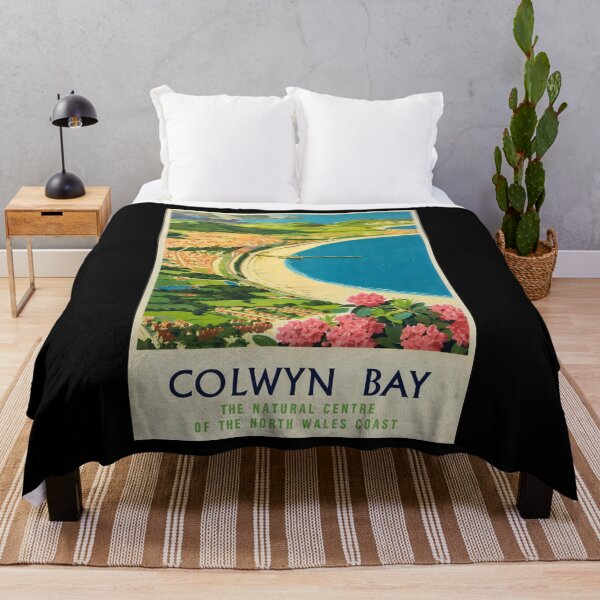 Item preview, retro classic Colwyn Bay poster designed and sold by CorasPosters.