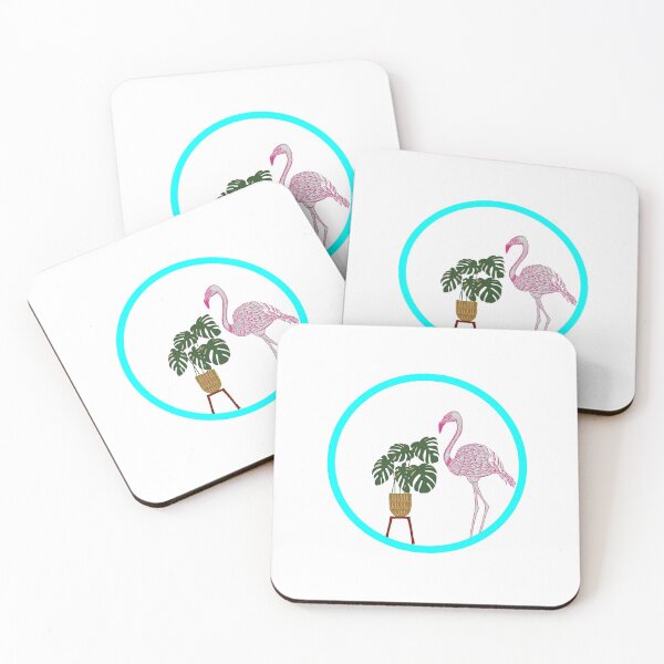 Item preview, Flamingo y planta designed and sold by Mini Ko Emiridze.
