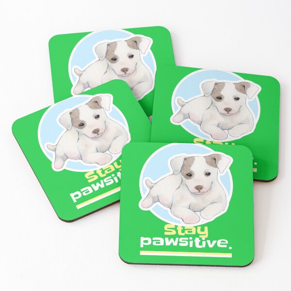 Item preview, Stay pawsitive! Animal pun designed and sold by CocoAndMore.