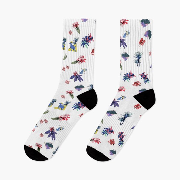 Item preview, Exotic tropical floral pattern of pink and lilac flowers in black background. designed and sold by Moussa  Sussi.