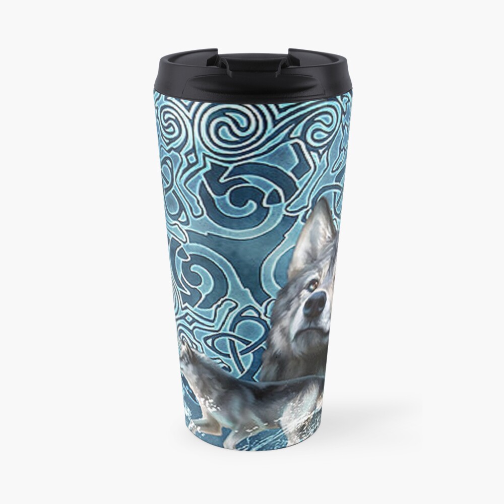 CELTIC WOLF Travel Coffee Mug