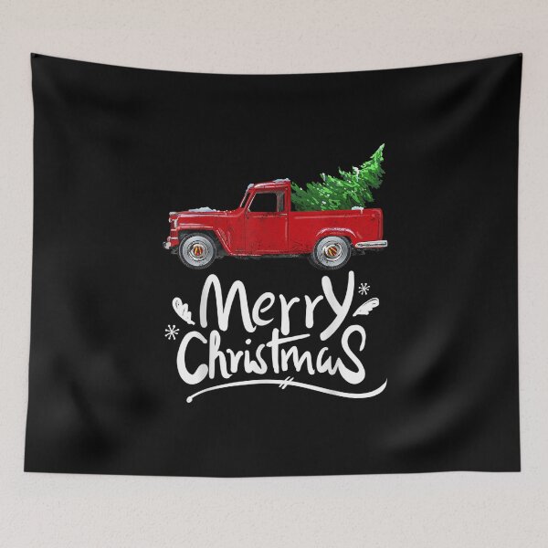 Item preview, Vintage Wagon Red Truck Christmas Tree Pajama Gift  designed and sold by Emilypoissonnie.