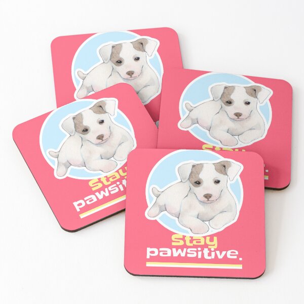 Item preview, Stay pawsitive! Animal pun designed and sold by CocoAndMore.