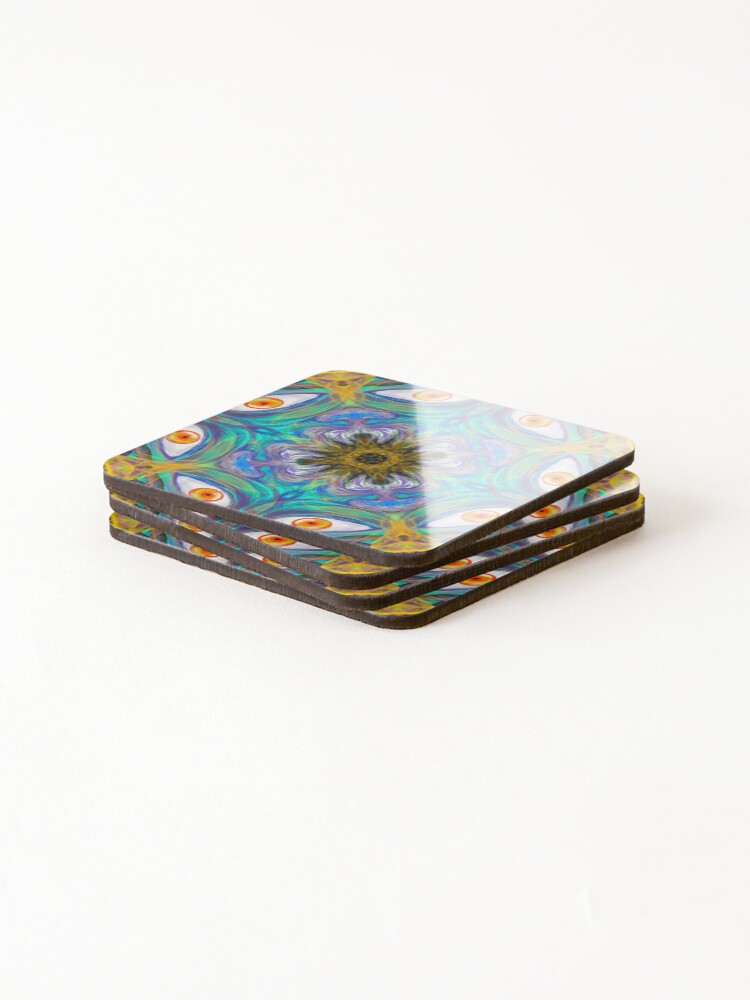 Thumbnail 4 of 5, Coasters (Set of 4), Abstract Faces designed and sold by CustomMonster.