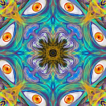Artwork thumbnail, Abstract Faces by CustomMonster
