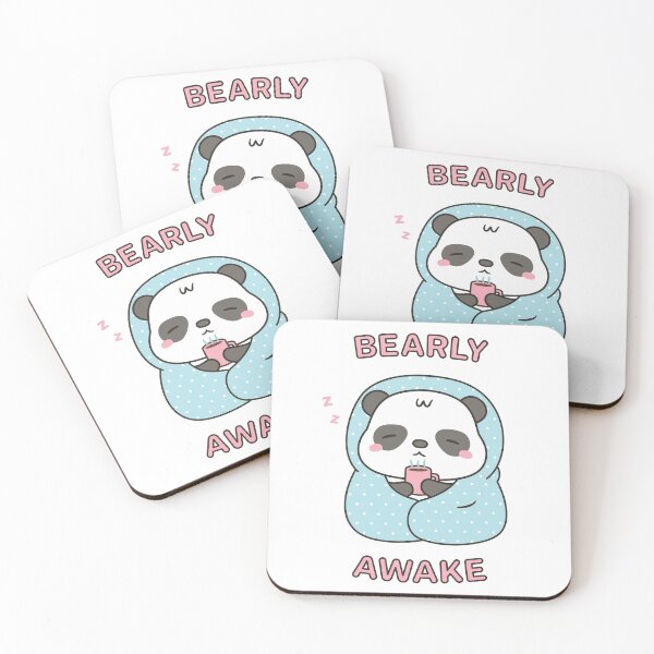 Item preview, Bearly Awake Cute Little Panda With Blanket designed and sold by rustydoodle.