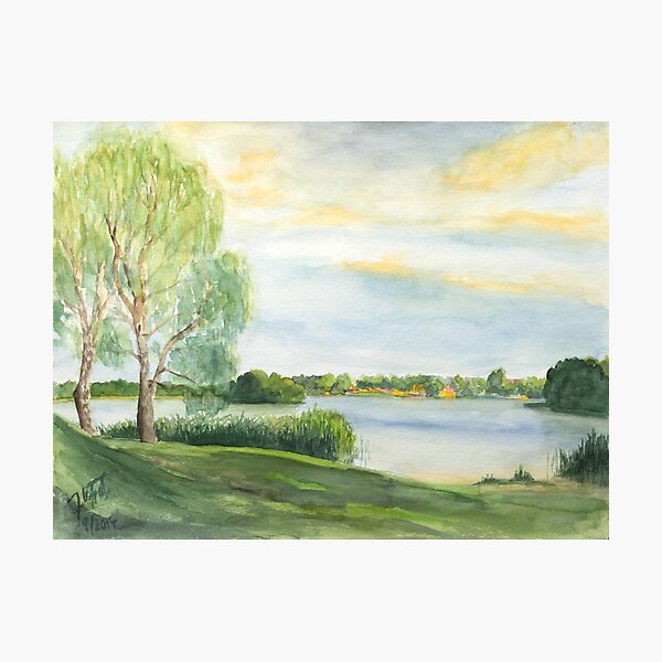 Item preview, Abendstimmung - Templin See - Uckermark designed and sold by Jens-Uwe Friedrich.