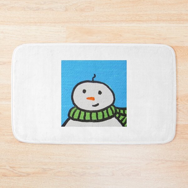 Item preview, Snowman Portrait #4 designed and sold by ErinBrieArt.