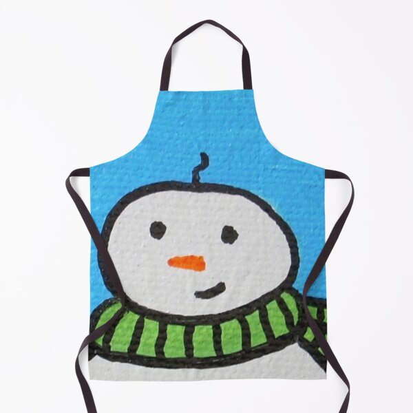 Item preview, Snowman Portrait #4 designed and sold by ErinBrieArt.
