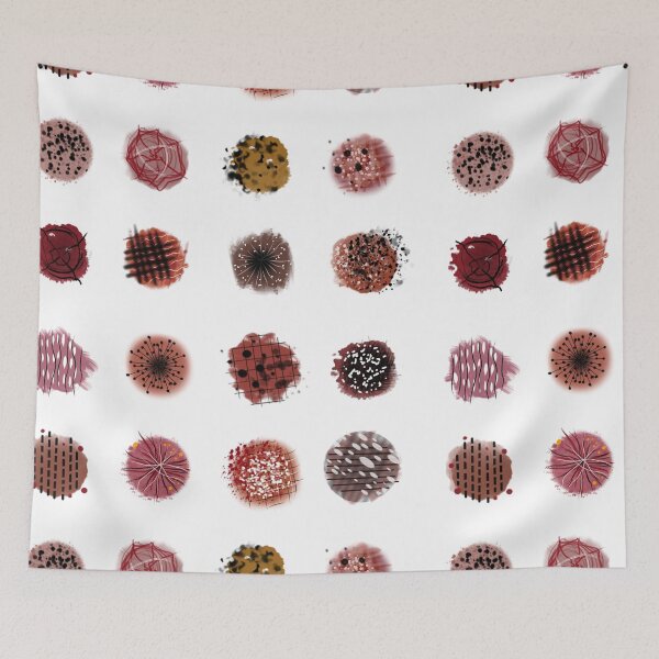 Item preview, Red Blotches and Polka Dots designed and sold by Gallery14.