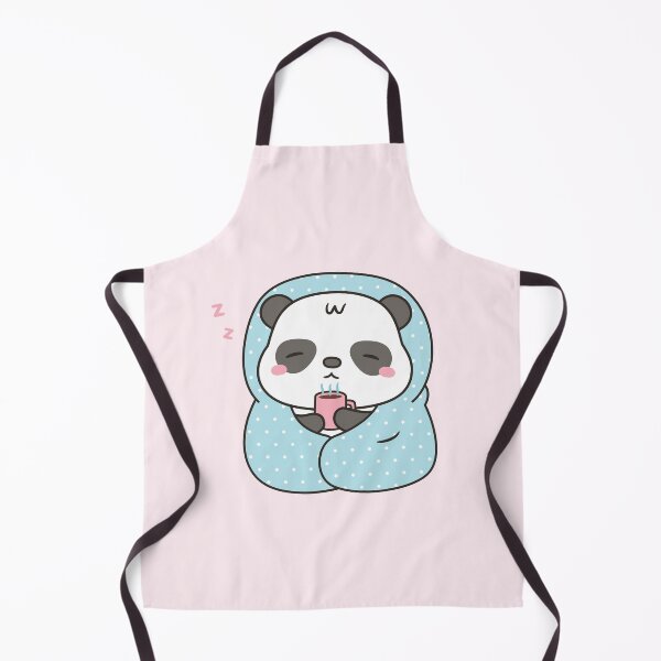 Item preview, Cute Sleepy Little Panda With Coffee and Blanket designed and sold by rustydoodle.