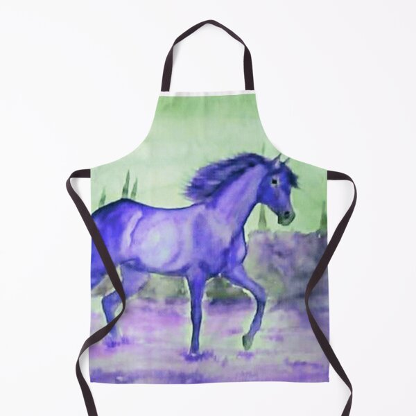 Item preview, Purple fantasy watercolor horse designed and sold by horseaddicted.
