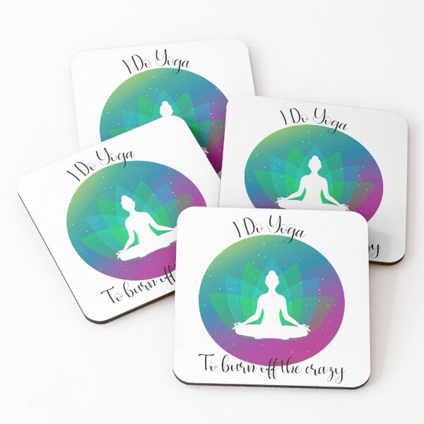 Item preview, I do yoga to burn off the crazy silhouette designed and sold by DBkaushal.