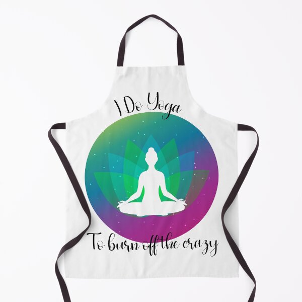Item preview, I do yoga to burn off the crazy silhouette designed and sold by DBkaushal.