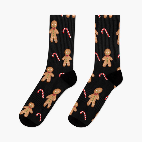 Item preview, Gingerbread Cookie Candy Cane Christmas Holiday Pattern designed and sold by SilverSquirrels.