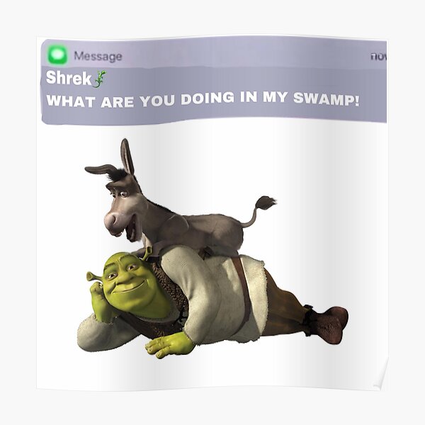 Posters Sur Le Theme Ane Shrek Redbubble