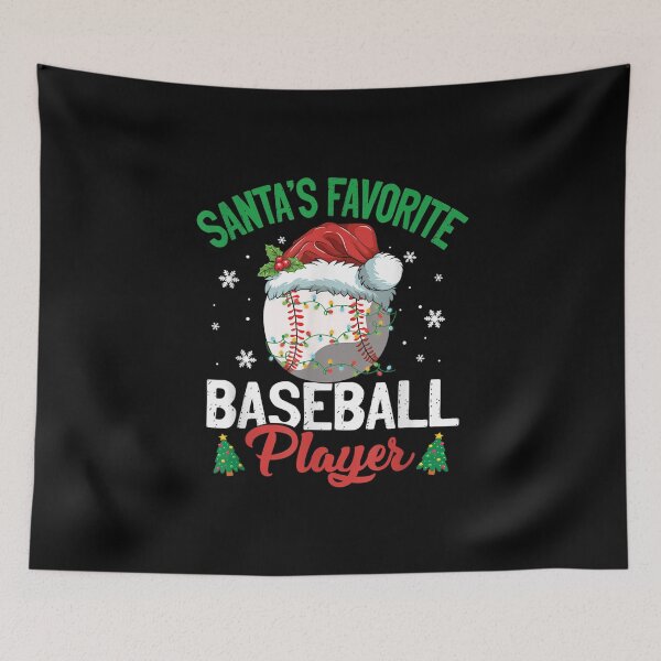 Artikelvorschau, Weihnachts-Lieblings-Pyjama-Geschenk des Baseballspielers des Weihnachtsmanns entworfen und verkauft von Emilypoissonnie.