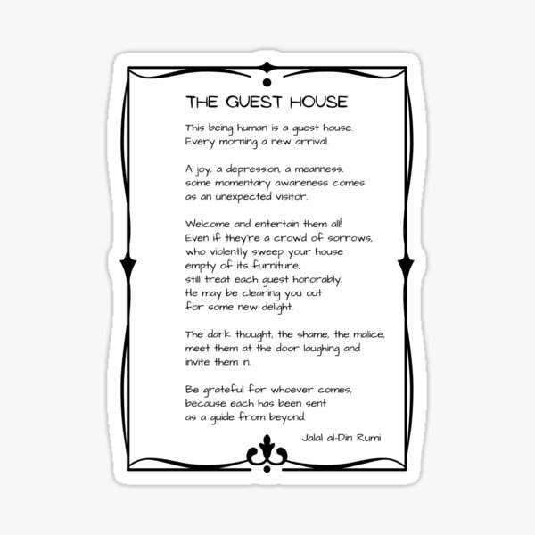 The Guest House. Rumi