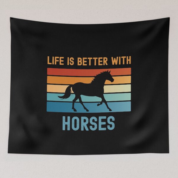 Item preview, Life is better with Horses designed and sold by LushCatDesign.