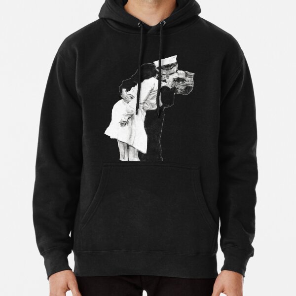 A Sailors Kiss Drawing Pullover Hoodie