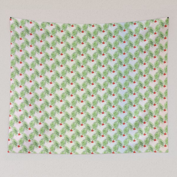Item preview, Beautiful leaves and berry pattern designed and sold by stepstogreen.