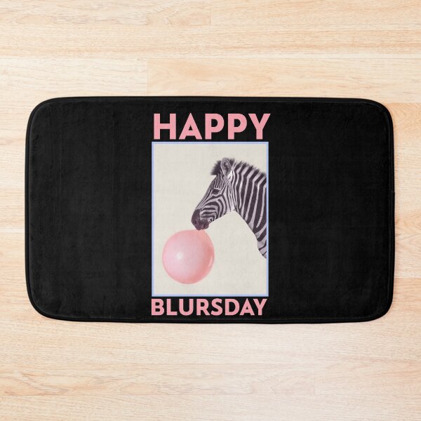 Item preview, Happy Blursday, Zebra blowing bubbles designed and sold by BeebopGraphics.