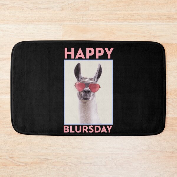 Item preview, Happy Blursday, Big sunglasses Llama designed and sold by BeebopGraphics.