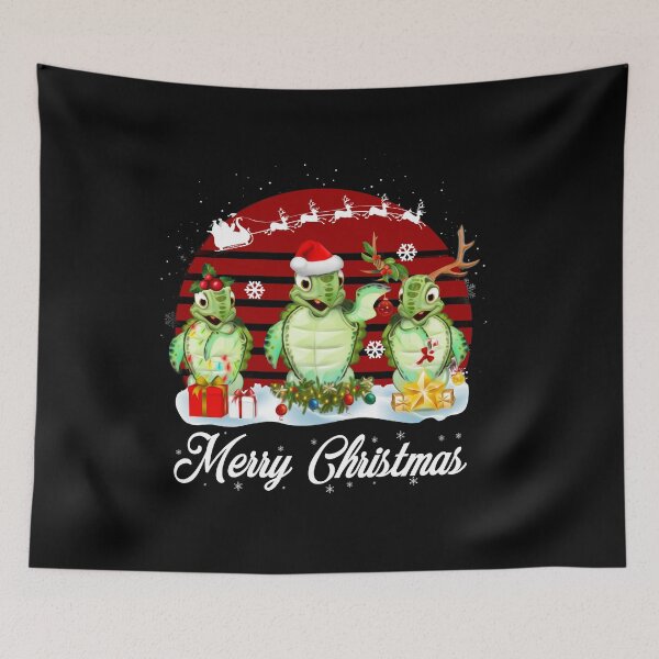 Item preview, Three Turtle Merry Christmas designed and sold by Lara Jalade.