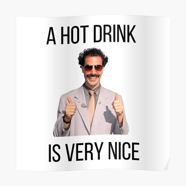 Poster Borat Zitate Redbubble