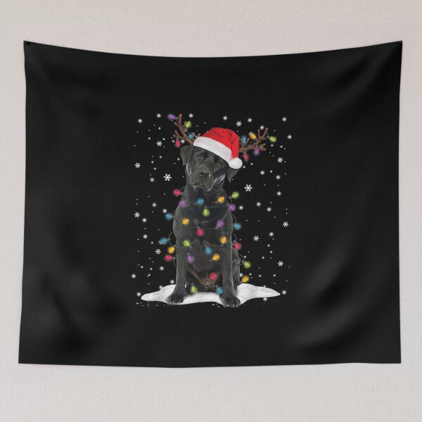 Item preview, Black Lab Labrador Christmas Tree Light Pajama Dog Xmas Gift  designed and sold by Emilypoissonnie.