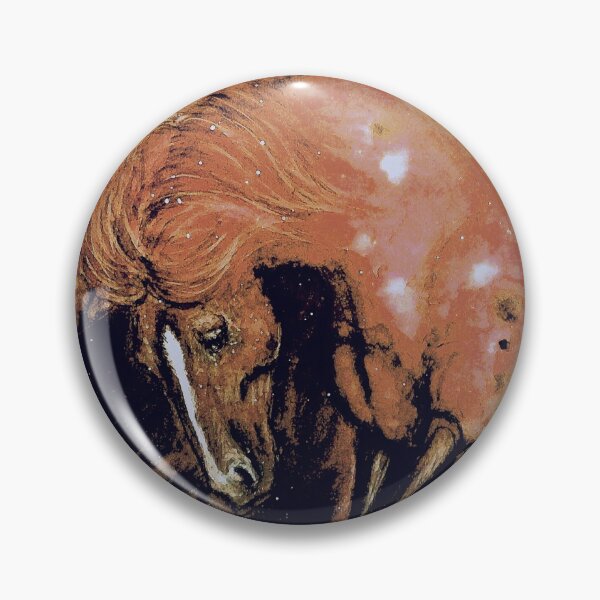 Item preview, Chestnut horse watetcolor painting designed and sold by horseaddicted.
