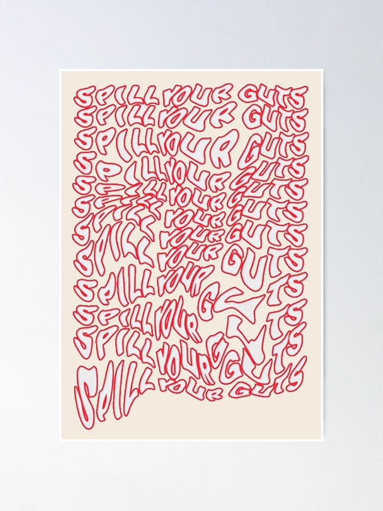 Alternate view of Spill Your Guts Design Poster