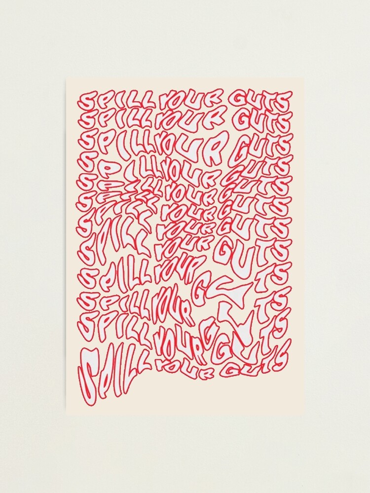 Alternate view of Spill Your Guts Design Photographic Print