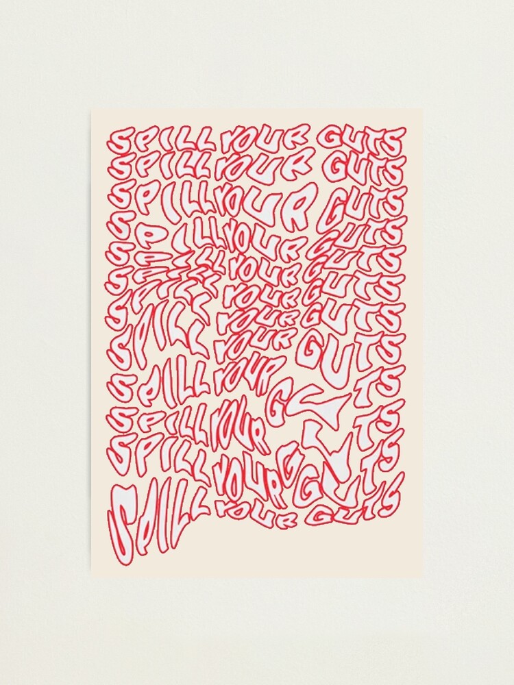 Alternate view of Spill Your Guts Design Photographic Print