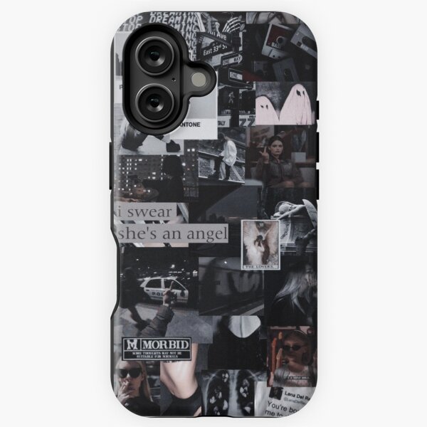 Vista previa del artículo con la obra «Collage de grunge negro», diseñado y vendido por calialirox.