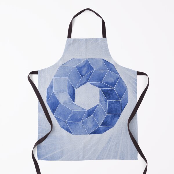 Item preview, Watercolor Impossible Polyhedron . Blue . designed and sold by maruwatercolor.