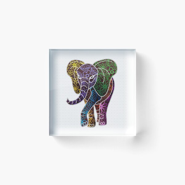 Item preview, Floral elephant  designed and sold by Roisin678.