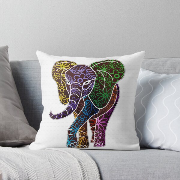 Item preview, Floral elephant  designed and sold by Roisin678.