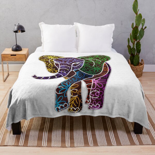 Item preview, Floral elephant  designed and sold by Roisin678.
