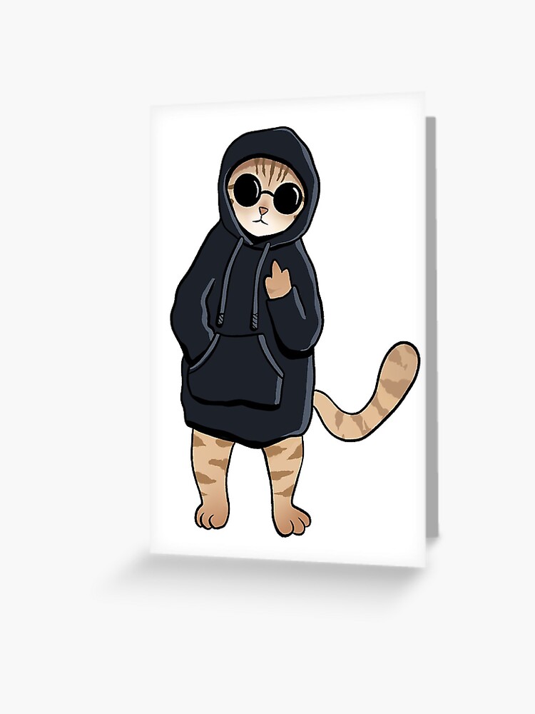 Don T Talk To Me Cat Greeting Card By Abbiekye Redbubble
