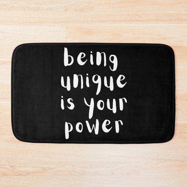 Item preview, Being unique is your power. Text only design. White text. Lower case. designed and sold by JellyBeenzz.