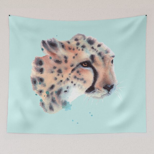 Item preview, Cheetah watercolor designed and sold by arianne-art.